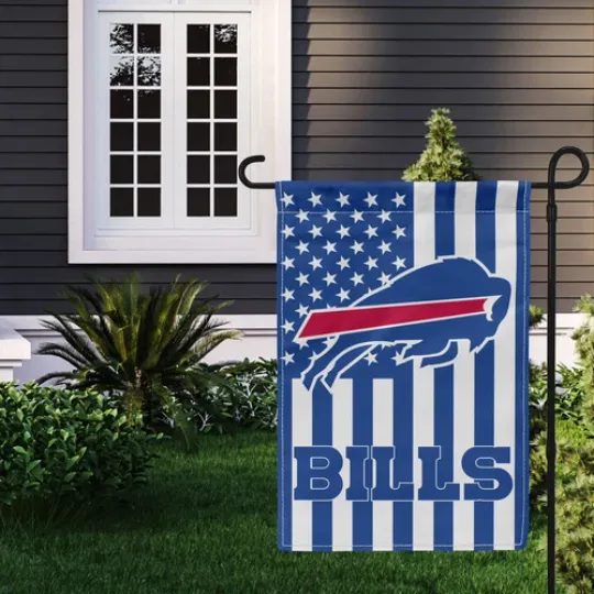 Buffalo Bills Double Sided Garden Flag Football Fan Banner
