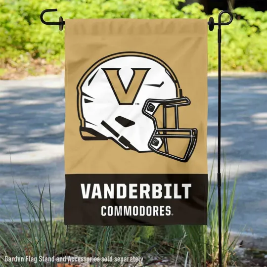 Vanderbilt Commodores Football Helmet Garden Flag