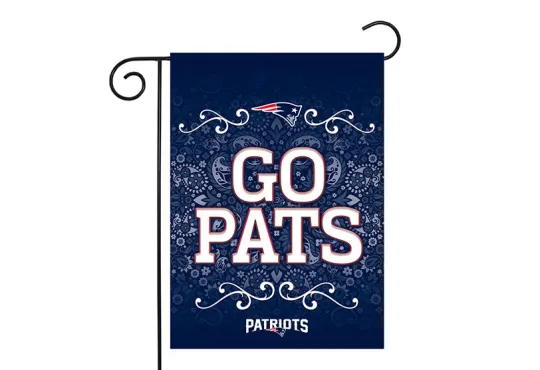 New England Patriots 13x18 Premium Stitched 2-Sided Outdoor Garden Flag Banner