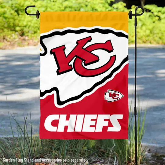 Kansas City Chiefs Large Logo Garden Yard Flag