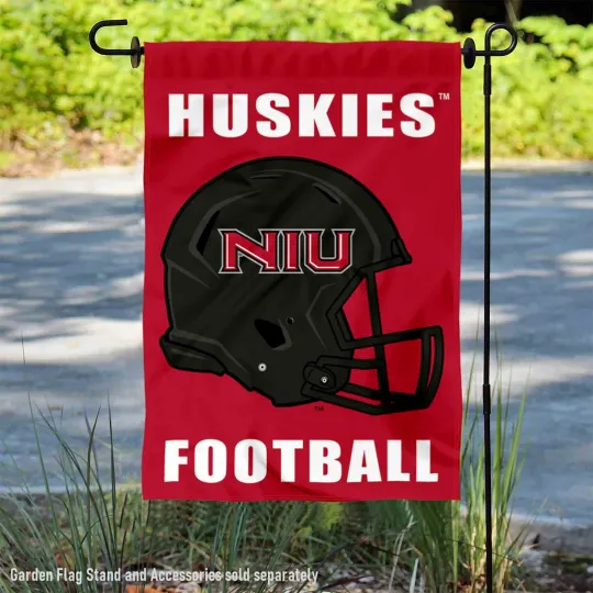 Discover NIU Huskies Football Helmet Garden Yard Banner