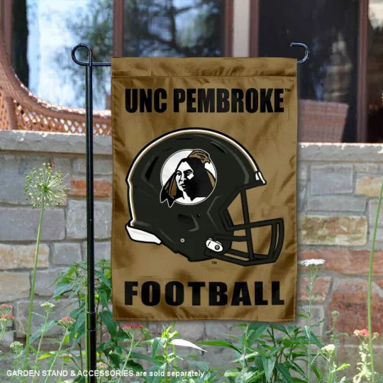 Discover UNCP Braves Football Helmet Garden Yard Banner