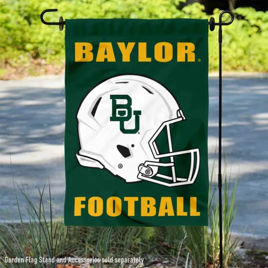 Baylor BU Bears Football Helmet Garden Yard Banner