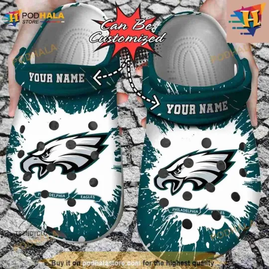 Discover Eagles Football Team Personalized Clogs Shoes