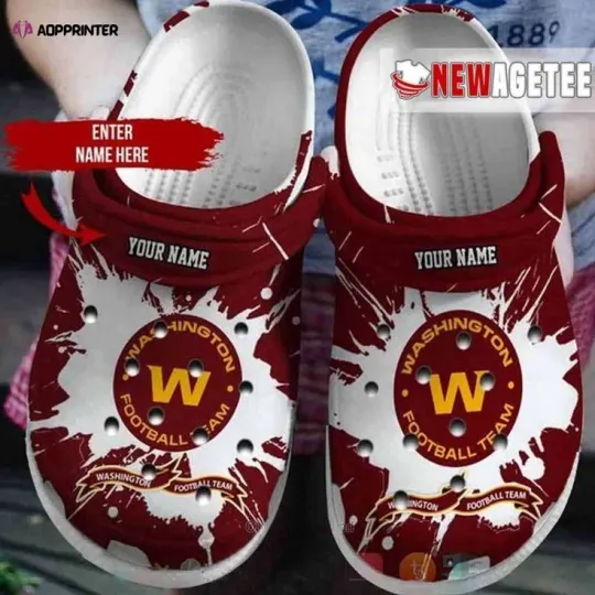 Discover Washington Football Team Clog Shoes Personalized Flats