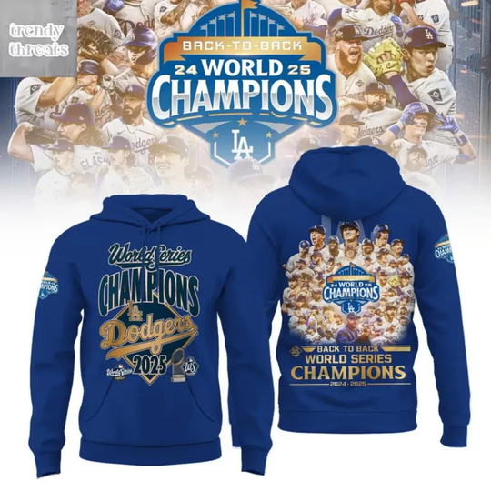 Discover L.@. D@d@gers World Series Champions Back To Back Hoodie Shirt