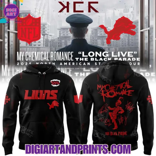 2025 Tour _The Black Parade_ My Chemical Romance x Lions Hoodie