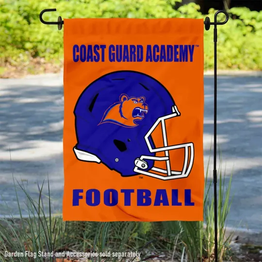 Discover US Coast Guard Football Helmet Garden Flag and Yard Banner