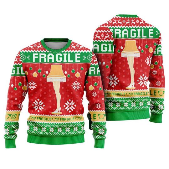 A Christmas Story Christmas Sweater, Ralphie Leg Lamp Shirt, Christmas Movie Sweatshirt, Family Matching Christmas Shirt, Xmas Gift 00