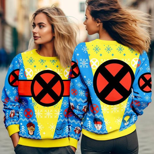 X-Men Christmas Sweater, X-Men Superhero Christmas Shirt,  Christmas 2025 For Friends Shirt, Matching Xmas Gifts 17