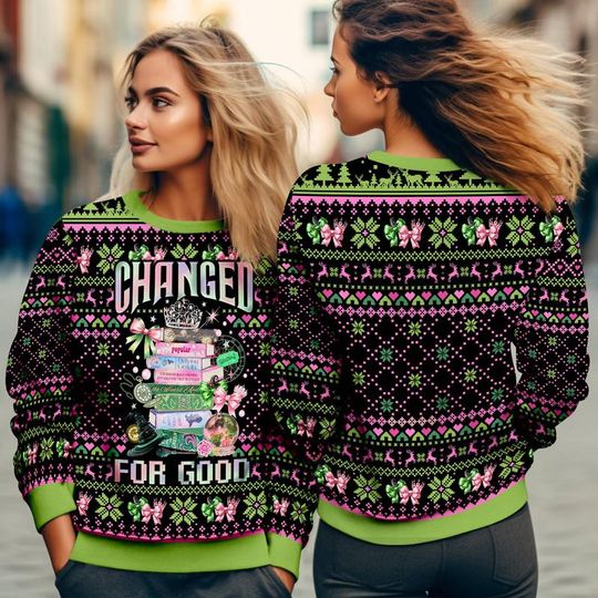 Discover Wicked Musical Christmas Sweater, Change For Good Sweatshirt, Defy Gravity Broomstick Magic Shirt, Wizard Of Oz Shirt, Musical Fan Gift 08
