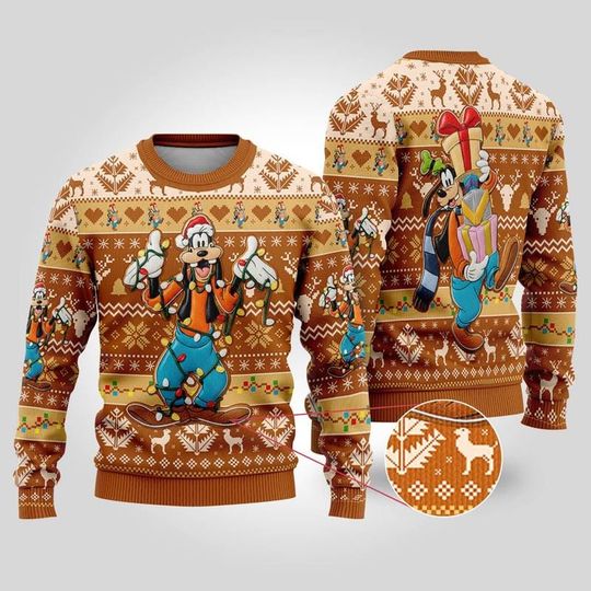 Discover Disneyland Goofy Gingerbread Ugly Christmas Sweater Goofy Christmas Shirt Mickey's Very Merry Christmas Party Disneyworld Matching Family 07