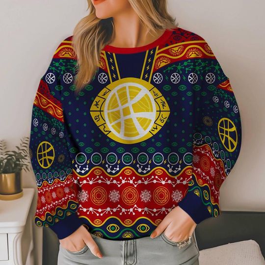 Discover Doctor Strange Christmas Sweater, Dr Strange Multiverse of Madness Christmas Shirt, Superhero Avengers Xmas Tee, Family Matching Shirt 11
