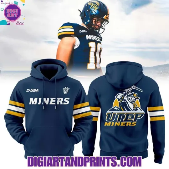 Discover Uniform 2025 UTEP Miners Hoodie, Gift For Fans, Christmas Gift
