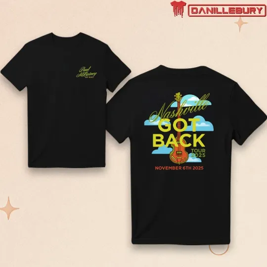 Discover P mccartney Got Back Tour Nashville 2025 T-Shirt