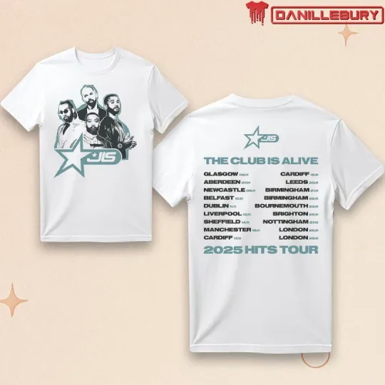 Discover JLS Star Logo 2025 Tour Event T-Shirt