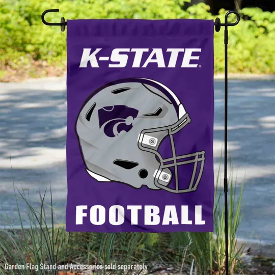 KSU Wildcats Football Helmet Garden Yard Banner