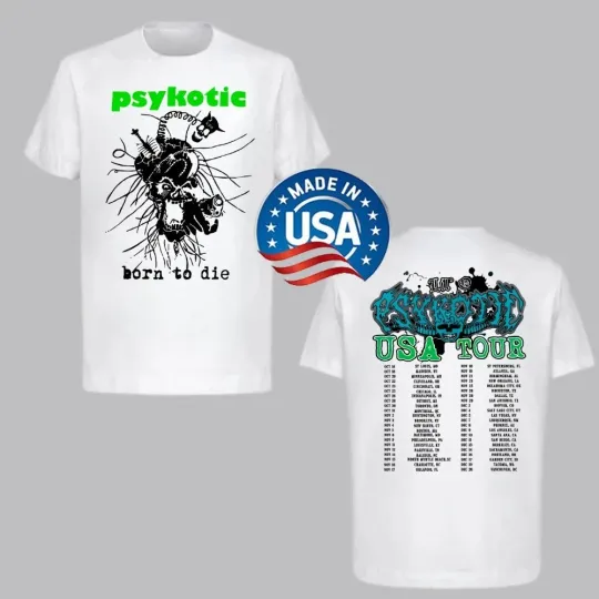 Discover Hot!!1 OSAMASON Born To Die Psykotic US Tour 2025 MERCH T-shirt