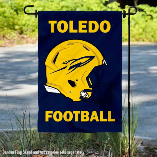 Discover Toledo Rockets Football Helmet Garden Yard Banner
