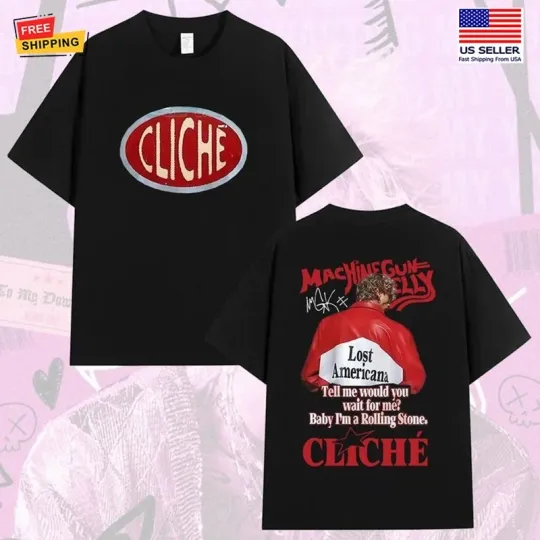 Discover Vintage MGK Lost Americana Tour T-shirt, Machine Gun Kelly Pop Rock Unisex Tee