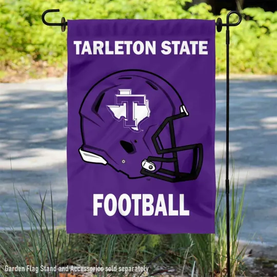 Discover Tarleton State Texans Football Helmet Garden Yard Banner
