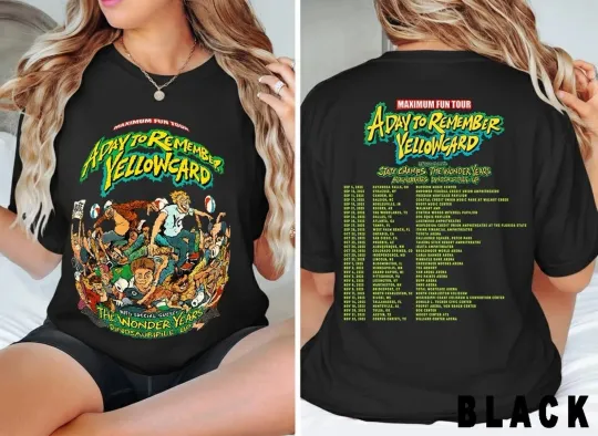 Discover To Remember X Yellowcard Tour 2025 Concert Unisex T‑Shirt