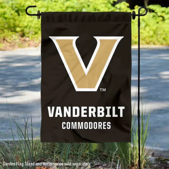 Vanderbilt Commodores Wordmark Garden Flag and Yard Banner