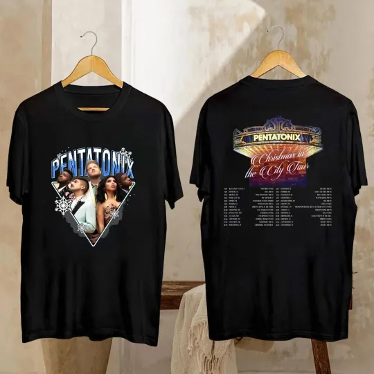 Discover Pentatonix Graphic T-shirt, 2025 Pentatonix Christmas in the City Tour T-shirt