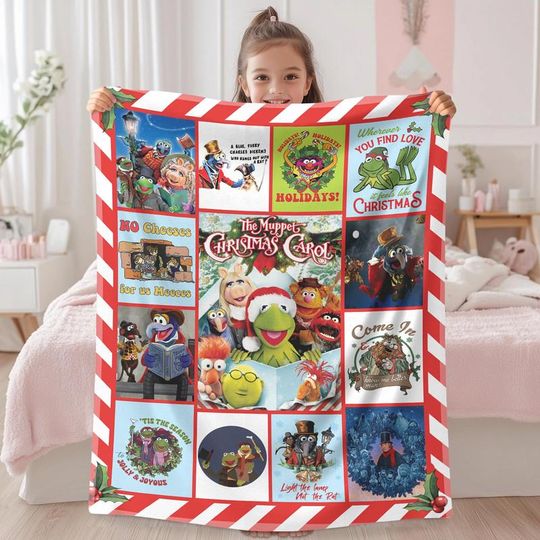 Discover Personalized The Muppet Christmas Blanket, The Muppet Lovers Blanket, Muppet Blanket, Christmas Gift, The Muppet Show Blanket 18