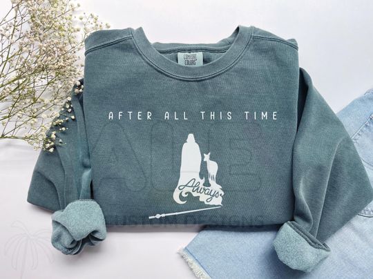 Discover Comfort Colors Wizarding School House Sweatshirt, HP House Sweater, Universal Vacation Sweater, HP Always, After All This Time Sweater