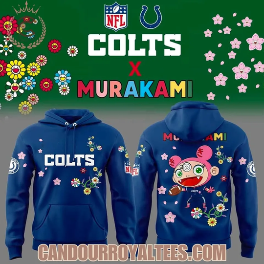 Colts x Takashi Murakami Hoodie, Gift For Fans, Christmas Gift