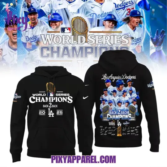 Discover 2025 L.A. D.odg@rs Back 2 Back World Series Champions T-Shirt