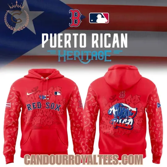 Discover Red Sox Puuerto Ric@n Heritage Hoodie, Gift For Fans, Christmas Gift