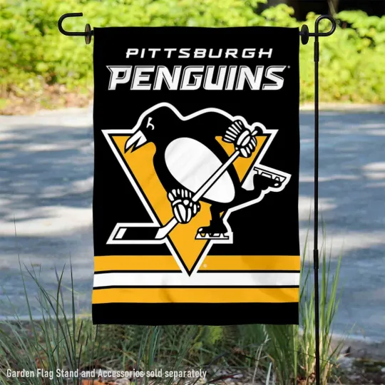 Discover Pittsburgh Penguins Garden Flag and Yard Banner