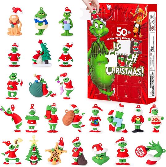 Discover Acrylic Advent Calendar Christmas Countdown 2025 with 24 Doll Collectibles for Kids Teens Adults
