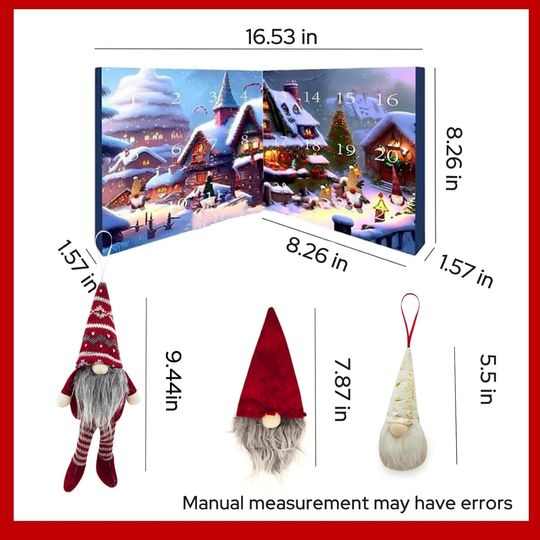 Discover 2025 Christmas Countdown Calendar Acrylic Advent Calendar Dwarf Decoration Home Decor