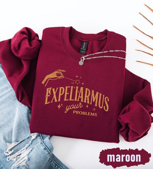 Discover Expelliarmus Harry Potter Sweatshirt: Wizard Unisex Crew Neck Pullover
