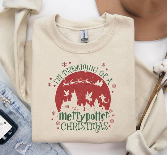 Discover Merry Potter Christmas Sweater: Wizarding World Holiday Pullover