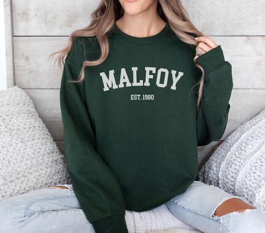 Discover Malfoy Sweatshirt, Dramione Lover Sweater, Serpent Tee, Green House Shirt, Universal Shirt, Dark Arts TShirt, Pottery Sweater