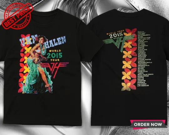 Discover Van World Tour 2015 T-Shirt Double Sided