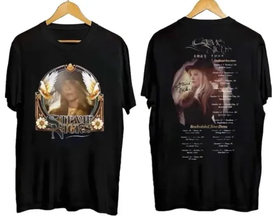 Discover Stevie Nicks Live Concert Music Tour Dates 2025 Double Sided T-Shirt