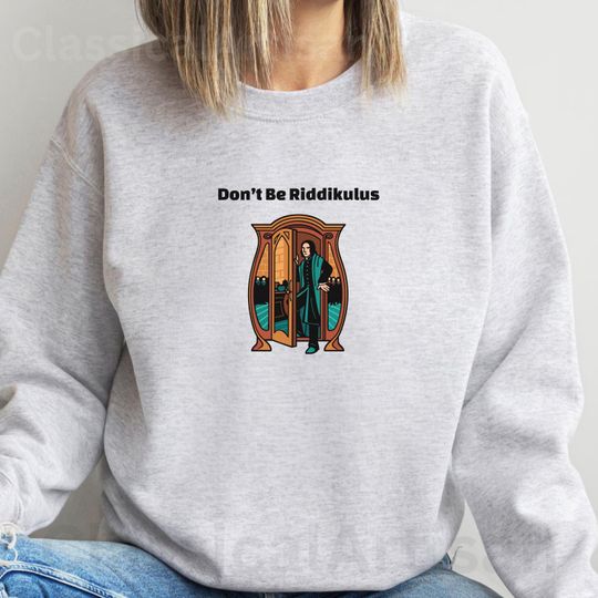 Unisex Harry Potter Sweatshirt: Severus Snape Pullover Crewneck Cotton-Polyester