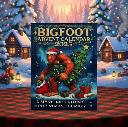 Discover 3D Bigfoot Advent Calendar 2025 – Christmas Countdown Decor Blind Box