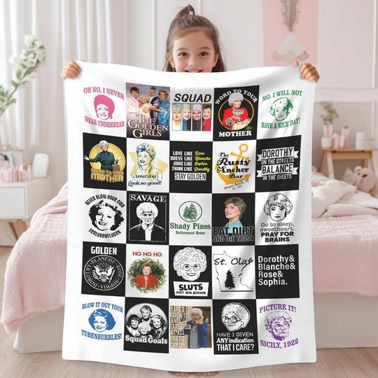 Discover The Stay Golden Fleece Blanket Stay Golden Blanket Stay Golden Throw Blanket for Bed Couch Sofa TV Series Christmas Blanket Xmas Gift 00