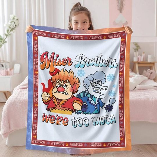 Discover Miser Brothers Heating And Cooling Blanket, Miser Brothers Too Much Blanket, Heat And Snow Blanket, Miser Brothers Christmas, Snow Miser 03