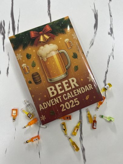Discover 3D Beer Advent Calendar 2025 - Christmas Craft Beer Countdown Calendar with 24 Hidden Ornaments for Beer Lovers