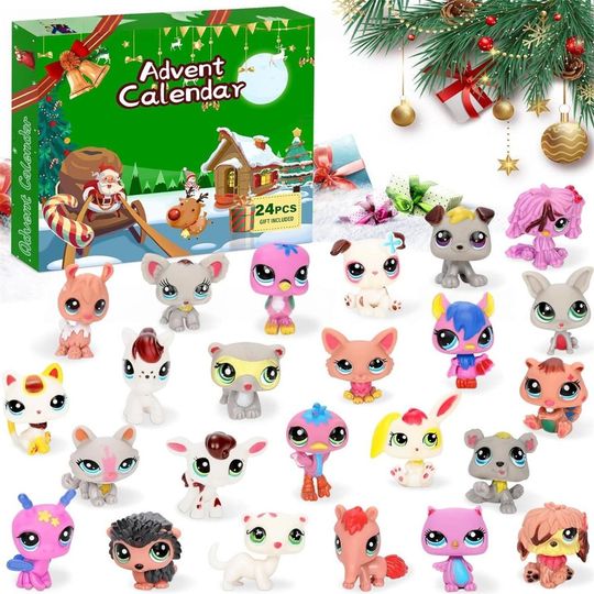 Discover Anime Figurine Acrylic Advent Calendar 24 Days Christmas Countdown Box with 24 Figures