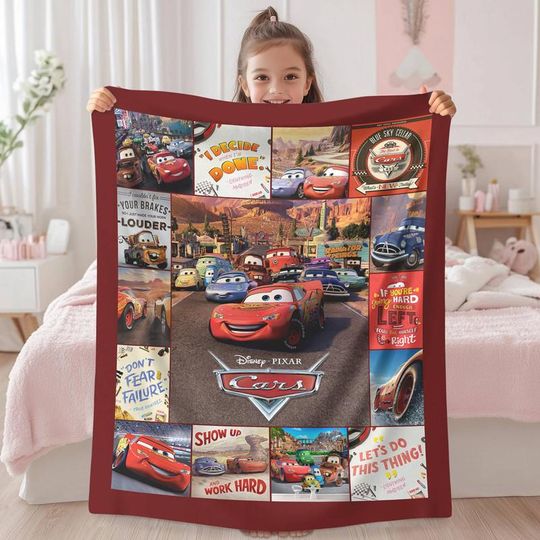Discover Disneyland Cars Blanket Cars Land Lightning Mcqueen Blanket Radiator Springs Magic Kingdom Throw Blanket For Bed Couch Sofa Birthday Gift 14
