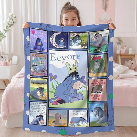 Discover Disneyland Eeyore Winnie The Pooh Blanket, Winnie The Pooh Blanket, Pooh Bear Throw Blanket, Disneyland Blanket, Christmas Gift 59