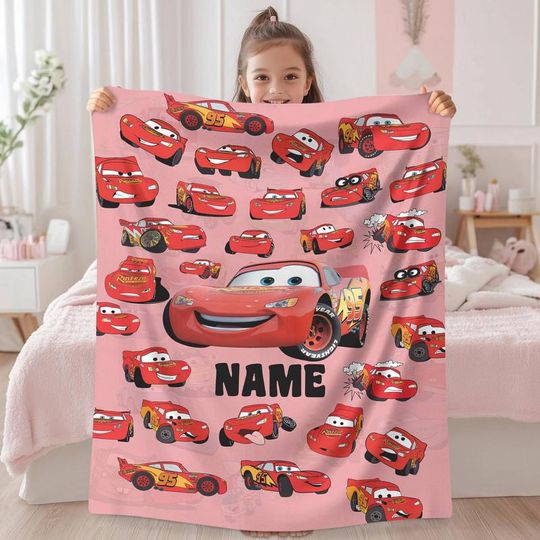 Discover Personalized Lightning McQueen Blanket Lightning McQueen Blanket Disneyland Pixar Cars Blanket Cars Land Blanket Disneyland Gift 85